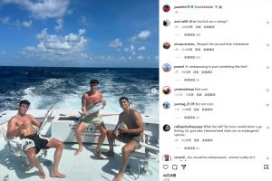 被批虐待動(dòng)物??菲利克斯曬海釣鯊魚(yú)視頻，網(wǎng)友：請(qǐng)尊重海洋！