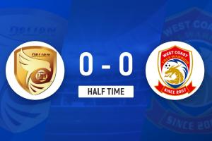 半場(chǎng)-大連鯤城0-0青島西海岸 劉小龍遠(yuǎn)射造險(xiǎn)宋琛抽射中柱