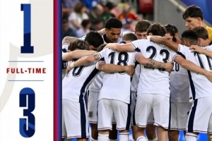 歐青賽1/4決賽英格蘭淘汰西班牙，賽后雙方球員爆發(fā)沖突