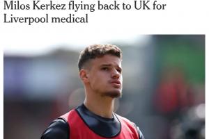 紅軍今夏第四簽?DO：科爾克茲今日體檢明日官宣，轉(zhuǎn)會費4000萬鎊