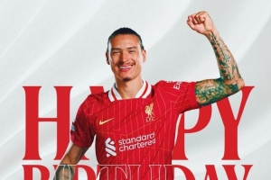 利物浦祝努涅斯26歲生日快樂，球員加盟以來出戰(zhàn)143場40球26助