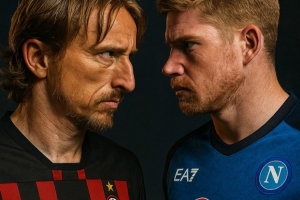 ??中場大師對決！39歲魔笛和33歲德布勞內(nèi)下賽季將在意甲直接PK