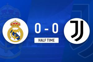 半場(chǎng)-皇馬暫0-0尤文 穆阿尼失單刀貝林厄姆絕佳機(jī)會(huì)射門被擋