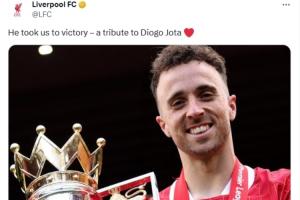 烏龍？利物浦悼念若塔“20號將永遠被銘記”，媒體稱是要退役20號