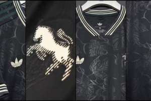 尤文新賽季第三球衣曝光：極光黑+葡萄藤葉花紋+斑馬隊(duì)徽
