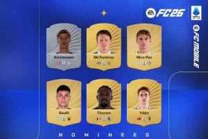 意甲8月最佳候選：麥克托米奈、小圖拉姆、伊爾迪茲、帕斯在列