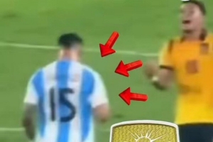 互懟！岡薩雷斯指向世界杯冠軍徽章，派斯以1-0手勢回應