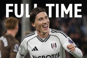 英超富勒姆3-1布倫特福德，伊沃比傳射、哈里-威爾遜破門