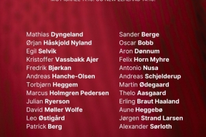 挪威新一期大名單：哈蘭德、厄德高領(lǐng)銜，索爾洛特、拉爾森入選