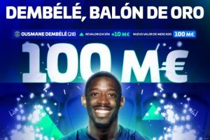 重回億元先生！登貝萊身價(jià)漲至1億歐，時(shí)隔6年再次突破1億身價(jià)