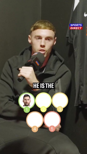 帕爾默排心中TOP5：梅西第一因?yàn)槭莋oat，內(nèi)馬爾魯尼二三C羅第四