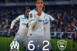 青木大四喜+9分鐘戴帽！馬賽狂攬5連勝登頂法甲，格林伍德6球3助