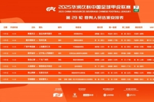 中甲第29輪裁判：邢琦吹重慶銅梁龍vs蘇州東吳，5場(chǎng)比賽設(shè)有VAR