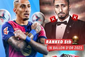 ??真不配？拉菲尼亞西甲最佳+歐冠金靴 金球第5&落選年度最佳陣