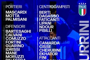 意大利U21名單：巴特薩基、皮西利、卡馬達、科萊奧肖在列