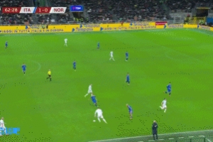 穩(wěn)了！努薩盤帶后遠射破門，瑟爾洛特助攻，挪威1-1扳平意大利