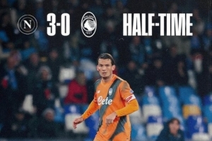 意甲聯(lián)賽上半場(chǎng)結(jié)束時(shí)3球領(lǐng)先，那不勒斯上次做到還是2022年10月