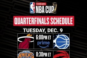 官方發(fā)布NBA杯淘汰賽時(shí)間：12月10日、11日連打兩天決出4強(qiáng)