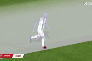 可惜！尤文終場前奧蓬達(dá)的進(jìn)球被吹，VAR介入顯示腳尖越位