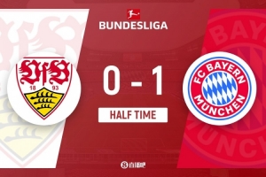 半場-拜仁1-0斯圖加特 萊默爾寫意破門奧利塞助攻納泰伊進球越位