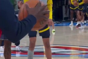 輕傷不下火線！哈利伯頓備戰(zhàn)搶七大戰(zhàn) 受傷小腿依舊裹著護(hù)具