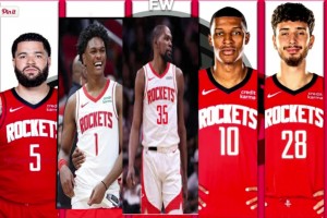 范喬丹+阿門+杜蘭特+小賈+申京！火箭新賽季這首發(fā)什么水平？