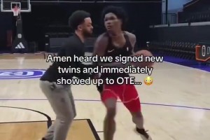 準(zhǔn)備首發(fā)二號位？阿門休賽期苦練得分技巧