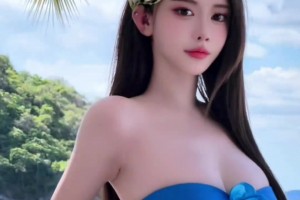 身材太頂了！美女詹密周麟嘉海邊游玩：大大方方的魅力最迷人