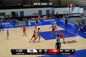 樂透區(qū)最大彩票？公牛第12順位選中！法國毛坯前鋒埃桑格集錦！