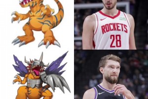 網(wǎng)友設(shè)計(jì)進(jìn)化路線：楊瀚森亞古獸 申京暴龍獸 約基奇戰(zhàn)斗暴龍獸