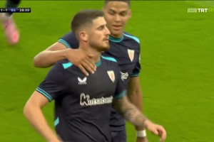 畢巴1-1扳平利物浦！桑謝特禁區(qū)內(nèi)無人盯防打門得手！