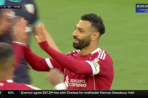 ?；倏讼碌讉髦兄?！薩拉赫推射破門！利物浦1-0領(lǐng)先畢巴！