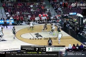 生涯首次兩雙！王俊杰昔日NCAA首發(fā)28分鐘10分10板1帽