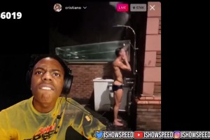 超級名場面！甲亢哥直播看C羅直播洗澡，并“饑渴難耐”！