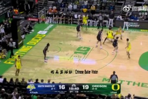 林葳持球突破對手上籃命中，打進NCAA生涯首記運動戰(zhàn)進球！