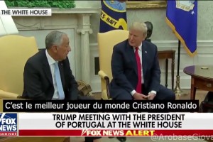 特朗普對西班牙國王說：C羅和你競選的話，你贏不了??