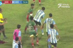 孟加拉U20和阿根廷U20在友誼賽上爆發(fā)激烈沖突
